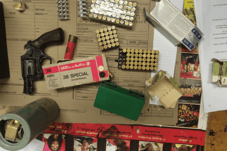 Two arrested after police seize hand grenade ,firearm and ammunition in ...